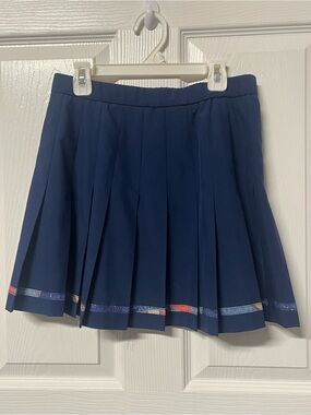 Vintage Lily’s of Beverly Hills Women’s blue Pleated Tennis Skirt Size 10 USA